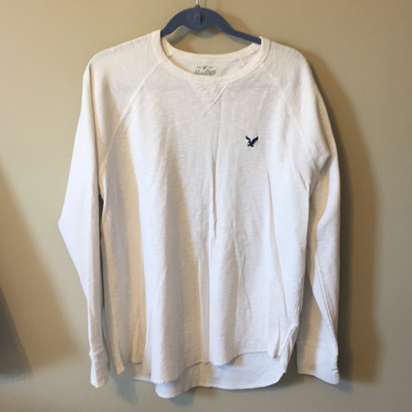 White Mens Long Sleeve Shirt 